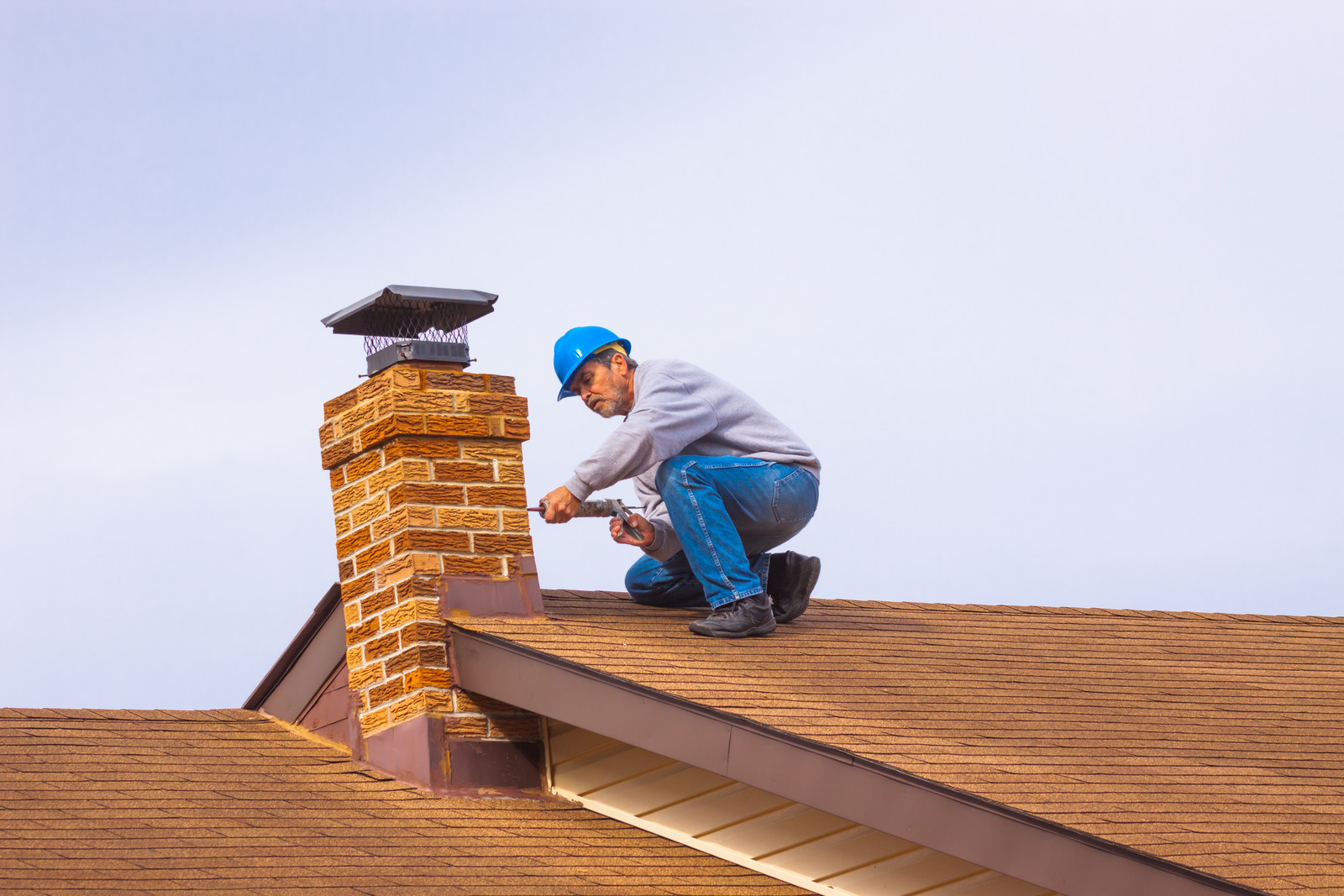 Chimney cap installation in Portsmouth, NH<br />
